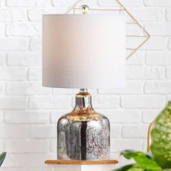 19" Glass Gemma Bell Table Lamp (Includes LED Light Bulb) Chrome - JONATHAN Y 9 19" Glass Gemma Bell Table Lamp (Includes LED Light Bulb) Chrome - JONATHAN Y -Jonathan Y Store GUEST 85b7a242 0633 498a a07a c2de1630db13