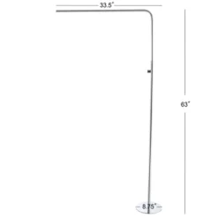 JONATHAN Y Natalie 63" Minimalist LED Floor Lamp - Black Finish -Jonathan Y Store GUEST 86e2c523 332a 433d 8524 4a011381f5d1