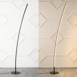 JONATHAN Y Malthe 71" Smart Arc LED Floor Lamp - Dimmable Black Metal -Jonathan Y Store GUEST 88d51953 de95 4d7c aaa1 25c96a18ee41
