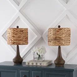 JONATHAN Y Theodore 21" Rustic Farmhouse Rattan & Resin Table Lamps, Set of 2 14 JONATHAN Y Theodore 21" Rustic Farmhouse Rattan & Resin Table Lamps, Set of 2 -Jonathan Y Store GUEST 88edab35 980a 4258 ac19 0139129fc73d