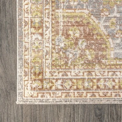 JONATHAN Y Petras Modern Ornate Medallion Distressed Area Rug 5 JONATHAN Y Petras Modern Ornate Medallion Distressed Area Rug - Image 3