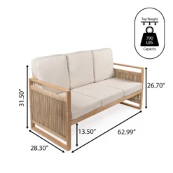 JONATHAN Y Gable 3-Seat Mid-Century Modern Roped Acacia Wood Outdoor Sofa 14 JONATHAN Y Gable 3-Seat Mid-Century Modern Roped Acacia Wood Outdoor Sofa -Jonathan Y Store GUEST 89ca2c8f 68a3 4b00 b35f 0ced594bfc00