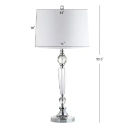 29.5" (Set Of 2) Emma Crystal Table Lamps (Includes LED Light Bulb) Clear - JONATHAN Y -Jonathan Y Store GUEST 8a673895 1192 4789 8289 5936ada14a62