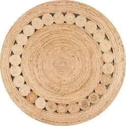 JONATHAN Y Dahlia Round Jute Area Rug