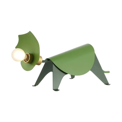 JONATHAN Y Gretchen 7.5" Modern Industrial Iron Triceratops Kids' Lamp 3 JONATHAN Y Gretchen 7.5" Modern Industrial Iron Triceratops Kids' Lamp