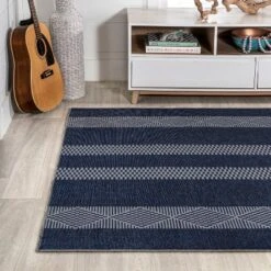 JONATHAN Y Nautisk Trellis Stripe Machine-Washable Area Rug 18 JONATHAN Y Nautisk Trellis Stripe Machine-Washable Area Rug -Jonathan Y Store GUEST 8b6d8037 a677 4d5a a82d 03dd283fae77