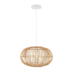 17.5" 1-Light Leo Farmhouse Coastal Rattan LED Pendant Brown - JONATHAN Y 35 17.5" 1-Light Leo Farmhouse Coastal Rattan LED Pendant Brown - JONATHAN Y -Jonathan Y Store GUEST 8b7e7c4a eb2c 4f16 87a2 febfa503fe3e