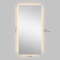 Anti-Fog LED Bathroom Mirror - Nora Frameless Backlit Vanity Mirror with Smart Touch -Jonathan Y Store GUEST 8bf37485 808d 4e79 bfd4 d090f4229edb
