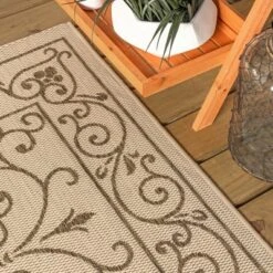 JONATHAN Y Charleston Vintage Filigree Textured Weave Indoor/Outdoor Area Rug 10 JONATHAN Y Charleston Vintage Filigree Textured Weave Indoor/Outdoor Area Rug -Jonathan Y Store GUEST 8c036560 4d78 46f5 ba7e c57b2c2dd6f5