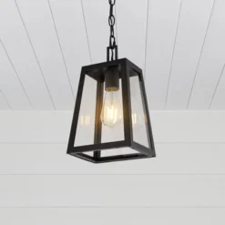 JONATHAN Y Glendale 6.75" 1-Light Farmhouse Industrial Outdoor LED Pendant -Jonathan Y Store GUEST 8c084871 47c0 42f8 8e5f f3d845c61d4c