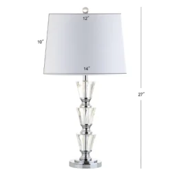 27" (Set Of 2) Layla Crystal Table Lamp (Includes LED Light Bulb) Clear - JONATHAN Y -Jonathan Y Store GUEST 8c468604 ccbc 4e53 87a5 22fc45141f7d