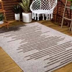 Zolak Berber Stripe Geometric Indoor/Outdoor Area Rug - JONATHAN Y -Jonathan Y Store GUEST 8d268c27 d98c 4832 ad2b 55d9ba6d7d52