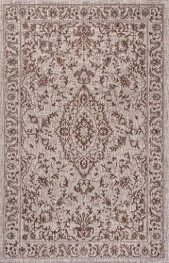 JONATHAN Y Jerash Ornate Medallion Persian-Inspired Indoor/Outdoor Rug