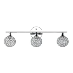 JONATHAN Y Maeve 3-Light Iron and Glass Contemporary Glam LED Vanity Light -Jonathan Y Store GUEST 92f58fb0 1b09 48cd a128 14cd790372a6