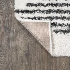 JONATHAN Y Elm Diamond Stripe Geometric Shag Indoor Area Rug -Jonathan Y Store GUEST 94c418b2 fae5 49cb a43e 15ce782d7247
