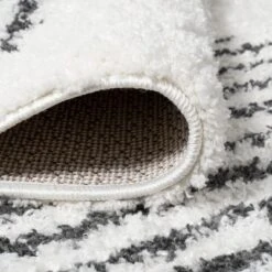 JONATHAN Y Elm Diamond Stripe Geometric Shag Indoor Area Rug -Jonathan Y Store GUEST 961be1fe 98ad 4edf b0be 475f9fb9ff65