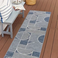 JONATHAN Y Arielle Mid-Century Modern Geometric Machine-Washable Indoor/Outdoor Rug -Jonathan Y Store GUEST 96cb98f2 b3d1 451a a6bd 4a8c4b53a608