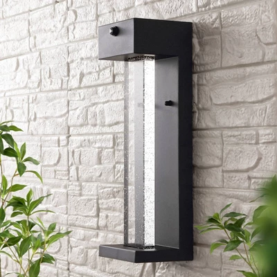 JONATHAN Y Miranda 5.13" Modern Black Outdoor LED Sconce with Dusk-to-Dawn Sensor 8 JONATHAN Y Miranda 5.13" Modern Black Outdoor LED Sconce with Dusk-to-Dawn Sensor - Image 6