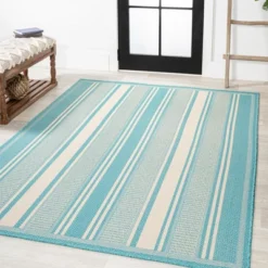 Haynes Modern Double Stripe Indoor/Outdoor Area Rug - JONATHAN Y -Jonathan Y Store GUEST 99579042 3d06 4a96 a69a 7764dad5c179