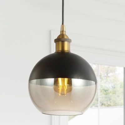 7.5" Metal Adjustable Nixon Drop Globe Pendant (Includes Energy Efficient Light Bulb) Brass - JONATHAN Y 7 7.5" Metal Adjustable Nixon Drop Globe Pendant (Includes Energy Efficient Light Bulb) Brass - JONATHAN Y - Image 5