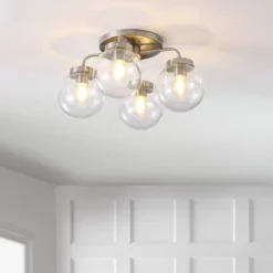 JONATHAN Y Piper 18-Inch 4-Light Farmhouse Rustic Iron and Glass LED Semi Flush Mount 21 JONATHAN Y Piper 18-Inch 4-Light Farmhouse Rustic Iron and Glass LED Semi Flush Mount -Jonathan Y Store GUEST 9ae0360b 4aaf 4c46 b0a7 d64cad718f2c