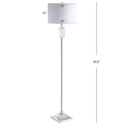 JONATHAN Y Aria 63" Crystal and Chrome Floor Lamp with LED Bulb -Jonathan Y Store GUEST 9b0bd463 9bf4 4013 b00c 2bc097cc4516