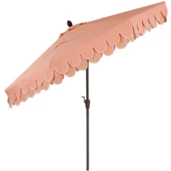 JONATHAN Y Tracy 9 Ft. Classic Mid-Century Scalloped Fringe Market Patio Umbrella -Jonathan Y Store GUEST 9b2973fc 1cf3 4bb5 8a82 8bf6a596f7f2