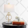 Jonathan Y 26" Marble and Gold Metal Circle Table Lamp with LED Bulb -Jonathan Y Store GUEST 9d415cf7 92b4 40cf a950 954459022f13