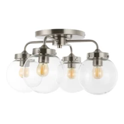 JONATHAN Y Piper 18-Inch 4-Light Farmhouse Rustic Iron and Glass LED Semi Flush Mount 20 JONATHAN Y Piper 18-Inch 4-Light Farmhouse Rustic Iron and Glass LED Semi Flush Mount -Jonathan Y Store GUEST a07e9b1c 967e 45c0 b9ae 3f83fb56d060