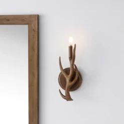 JONATHAN Y Cody 5.5" Faux Antler LED Wall Sconces - Set of 2 -Jonathan Y Store GUEST a0ee31d8 f035 44c1 a022 b4742e7737ae