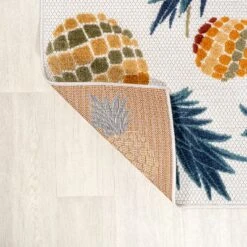 JONATHAN Y Ananas Bold Pineapple High-Low Indoor/Outdoor Rug -Jonathan Y Store GUEST a159c19f 92ec 4e02 b00c 033398cb7bb4