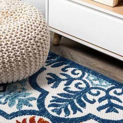 JONATHAN Y Lucena Modern Medallion High-Low Indoor/Outdoor Rug 5 JONATHAN Y Lucena Modern Medallion High-Low Indoor/Outdoor Rug - Image 3