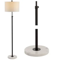 JONATHAN Y 65" LED Metal & Marble Adjustable Floor Lamp -Jonathan Y Store GUEST a5ba307c 623d 4efd bcfa a7fce2d5aafd
