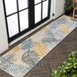 JONATHAN Y Calypso Coastal Palm Frond Reversible Indoor/Outdoor Rug -Jonathan Y Store GUEST a69d3644 3e96 4ea7 8779 6a645ab5f814