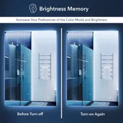 Anti-Fog LED Bathroom Mirror - Nora Frameless Backlit Vanity Mirror with Smart Touch -Jonathan Y Store GUEST a6a2e0ee 45f0 402f 8288 c4efc05f8e5f