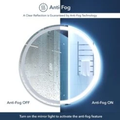 Dane 27" Round Frameless Anti-Fog Aluminum Front/Back-lit Tri-color LED Bathroom Vanity Mirror With Smart Touch Control - JONATHAN Y 15 Dane 27" Round Frameless Anti-Fog Aluminum Front/Back-lit Tri-color LED Bathroom Vanity Mirror With Smart Touch Control - JONATHAN Y -Jonathan Y Store GUEST a75d6b31 e239 4abe 9a4b 97c66f0e16f6