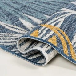 JONATHAN Y Calypso Coastal Palm Frond Reversible Indoor/Outdoor Rug -Jonathan Y Store GUEST a7819fcd b480 4b63 bcd8 1e06e0a9389b