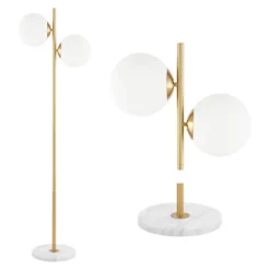 JONATHAN Y Oscar Modern Parisian 2-Light Candlestick Floor Lamp in Brass Gold -Jonathan Y Store GUEST a7d47b78 1545 4dfb adb3 fbfc9f66b059