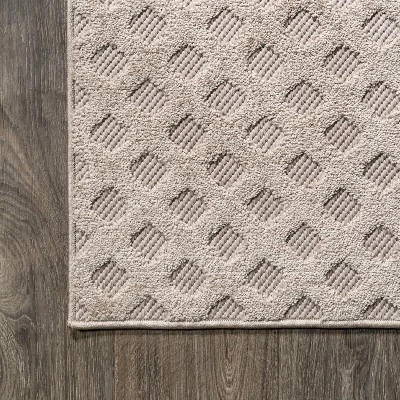 JONATHAN Y Rabat High-Low Pile Mini-Diamond Trellis Indoor/Outdoor Area Rug 10 JONATHAN Y Rabat High-Low Pile Mini-Diamond Trellis Indoor/Outdoor Area Rug - Image 8