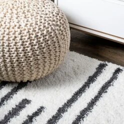 JONATHAN Y Petra Stripe Geometric Shag Area Rug - Bohemian Moroccan Design 21 JONATHAN Y Petra Stripe Geometric Shag Area Rug - Bohemian Moroccan Design -Jonathan Y Store GUEST ae14c28e bc9d 4d7f 811c f639a40a5fea