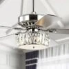 Jonathan Y 52-Inch LED Crystal Prism Drum Ceiling Fan - Modern Glam Chrome -Jonathan Y Store GUEST ae27a2b8 41ab 4a16 aebd 761f6278500b