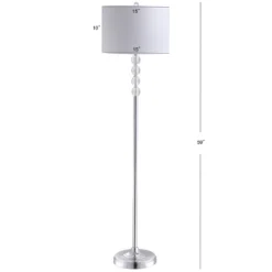 JONATHAN Y Aubrey 59.5" Crystal and Metal Floor Lamp - Includes LED Bulb -Jonathan Y Store GUEST af6fa9ce 86c0 4160 b26d 5afd1f622a6d