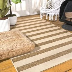 JONATHAN Y Aveiro Wide Stripe Indoor/Outdoor Flatweave Area Rug -Jonathan Y Store GUEST af8f3d82 7295 4902 b6a9 345f30355566
