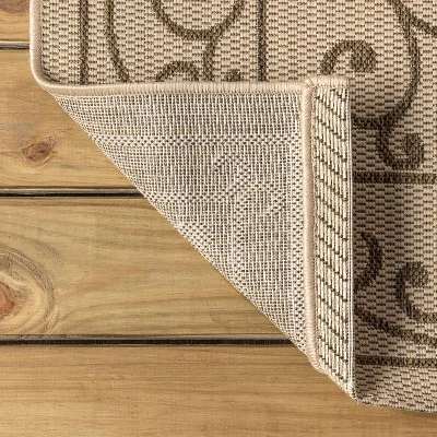JONATHAN Y Charleston Vintage Filigree Textured Weave Indoor/Outdoor Area Rug 8 JONATHAN Y Charleston Vintage Filigree Textured Weave Indoor/Outdoor Area Rug - Image 6