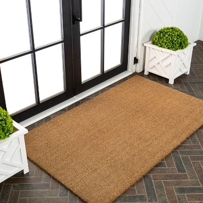 JONATHAN Y Natural Coir Area Rug - Durable Indoor/Outdoor Doormat 5 JONATHAN Y Natural Coir Area Rug - Durable Indoor/Outdoor Doormat - Image 3