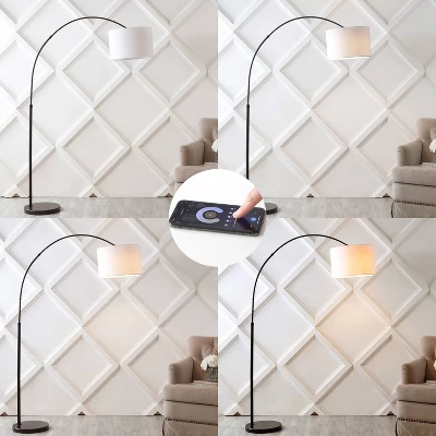 JONATHAN Y Collier 70" Industrial Adjustable Iron LED Arc Floor Lamp 9 JONATHAN Y Collier 70" Industrial Adjustable Iron LED Arc Floor Lamp - Image 7