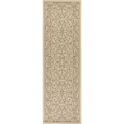 JONATHAN Y Charleston Vintage Filigree Textured Weave Indoor/Outdoor Area Rug 3 JONATHAN Y Charleston Vintage Filigree Textured Weave Indoor/Outdoor Area Rug