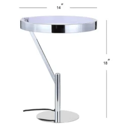 JONATHAN Y Owen 18" Metal Table Lamp with Integrated LED & Touch Dimmer - Silver -Jonathan Y Store GUEST b5cbb29e 1577 4500 99d6 d72d3de7fdb8