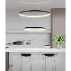 JONATHAN Y Brice 24" Modern Metal Round Chandelier in Black -Jonathan Y Store GUEST b5ea4da6 649c 4105 b547 c1a33333ec52