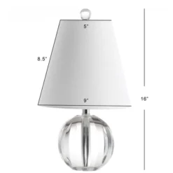 JONATHAN Y Goddard 16" Crystal Ball & Metal Table Lamp - Clear 8 JONATHAN Y Goddard 16" Crystal Ball & Metal Table Lamp - Clear -Jonathan Y Store GUEST b6563279 5f04 4ba8 93b9 768eff2bc155